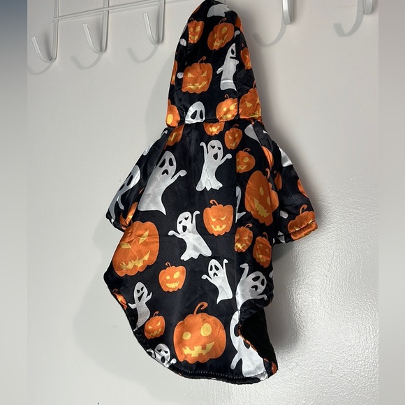 Dog /Cat Ghost Pumpkin Cloak Costume NWOT - Picture 4 of 5